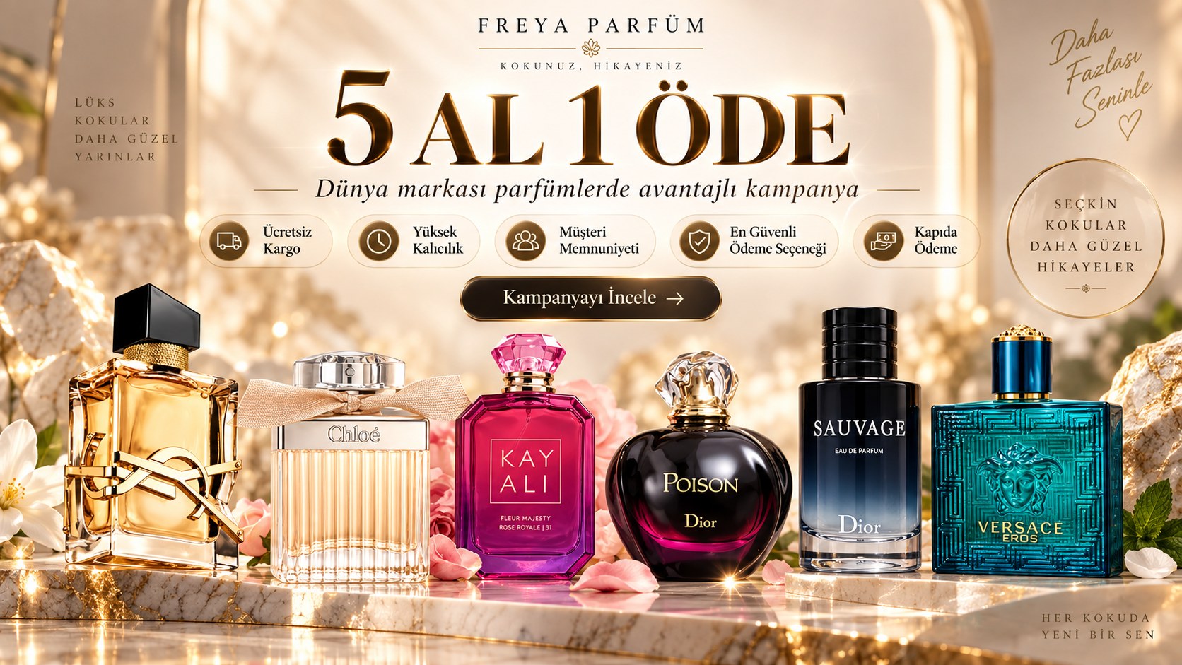 Freya Parfüm - 5 Al 1 Öde